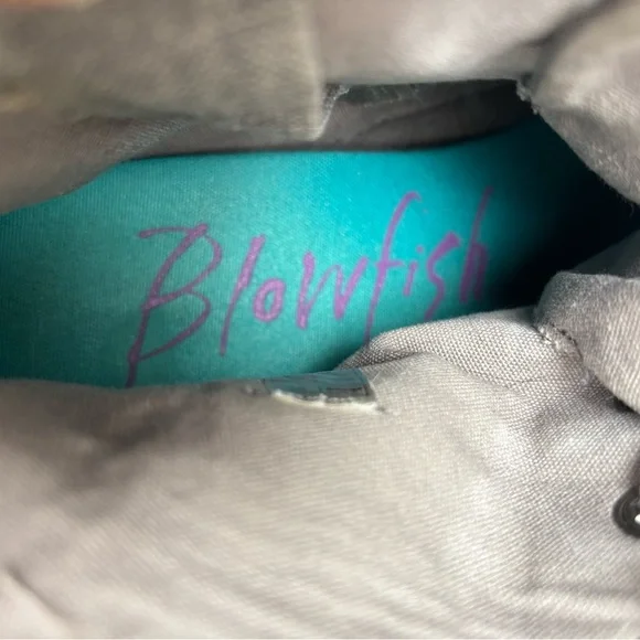 Blowfish Malibu Gray Women's Wedge Ankle Boots - Picture 7 of 7